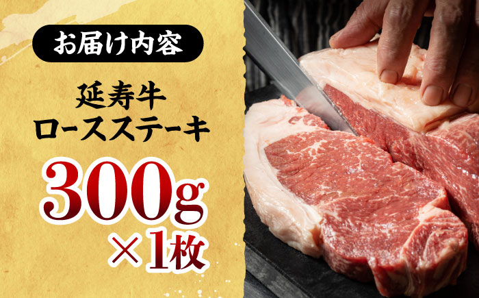 熊本県産 延寿牛 あか牛 ロース ステーキ 約 300g【有限会社 九州食肉産業】 [ZDQ071]