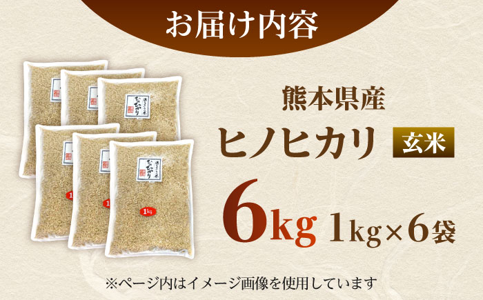 【先行予約】 ヒノヒカリ　玄米 6㎏（1㎏×6袋） 【株式会社　岩下農園】 [ZFS004]