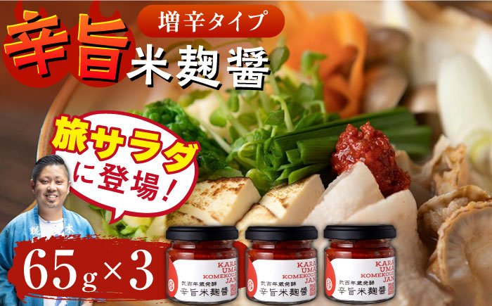 辛旨 米麹 醤シリーズ 〈増辛タイプ〉（65g×3）【有限会社 木屋食品工業】 [ZAD021]