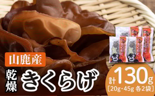 乾燥 きくらげ セット 45g×2袋、20g×2袋【株式会社 地の塩社】 [ZAN001]