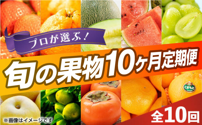 【先行予約】【全10回定期便】 プロが選ぶ！ 旬 の 果物 10ヶ月 定期便【くまふる】 フルーツ定期便 果物 くだもの 果物定期便  [ZBG005]