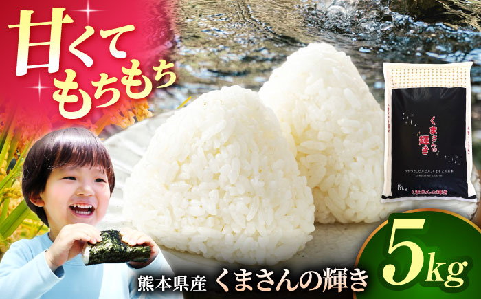 〈令和7年度産米〉熊本県産 くまさんの輝き 白米 5kg 米 お米 ご飯 こめ【有限会社 あそしな米穀】 [ZBI033]