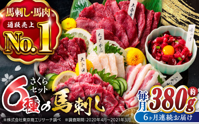 【6回定期便】ご家族で楽しめる「さくらセット 」【株式会社  利他フーズ】 馬肉 馬刺し ユッケ 熊本県 特産品 熊本  [ZBK014]