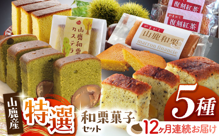 【12回定期便】和栗特選菓子セット 【株式会社あんず】 [ZBT011]