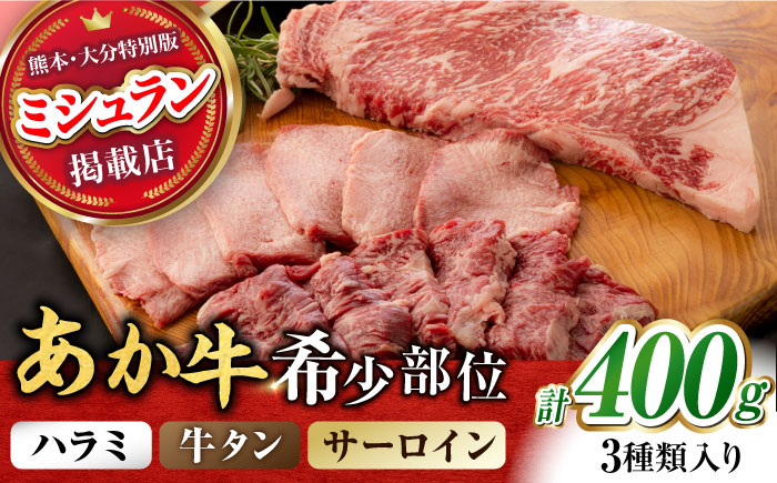 くまもとあか牛 希少部位 詰め合わせA 計約400g [ZBV003]