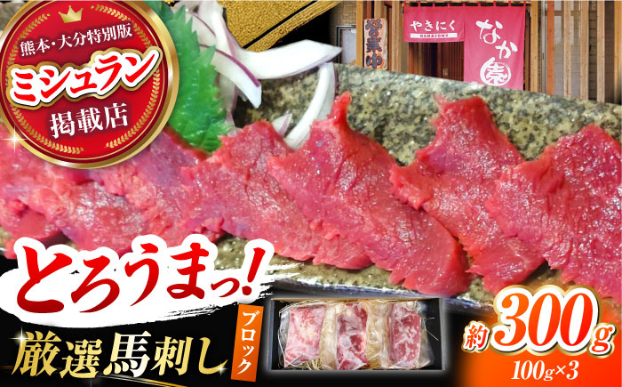 熊本 馬刺し「なか園」赤身馬刺し 約300ｇ【有限会社スイートサプライなかぞの】 [ZBV065]