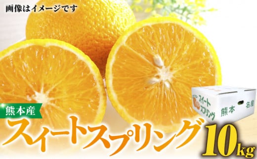 【先行予約】スイートスプリング 2～3L玉 約10kg化粧箱入り【かきやま果実】 [ZCJ009]