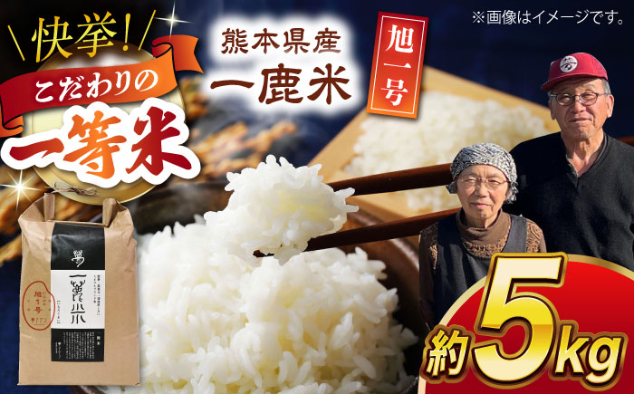 〈令和7年度新米〉 【先行予約】【天日塩を使用】一鹿米 旭一号 白米 5kg【株式会社 夢アグリ】 新米 令和7年産 [ZCL005]