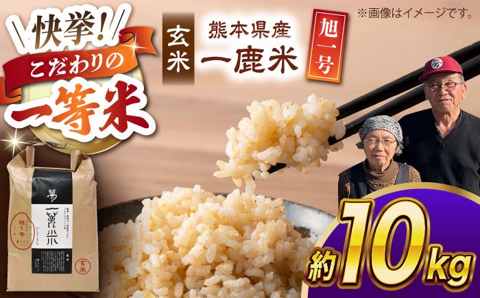〈令和7年度新米〉 【先行予約】 【天日塩を使用】一鹿米 旭一号 米 玄米 10kg【株式会社 夢アグリ】 新米 令和7年産 [ZCL017]
