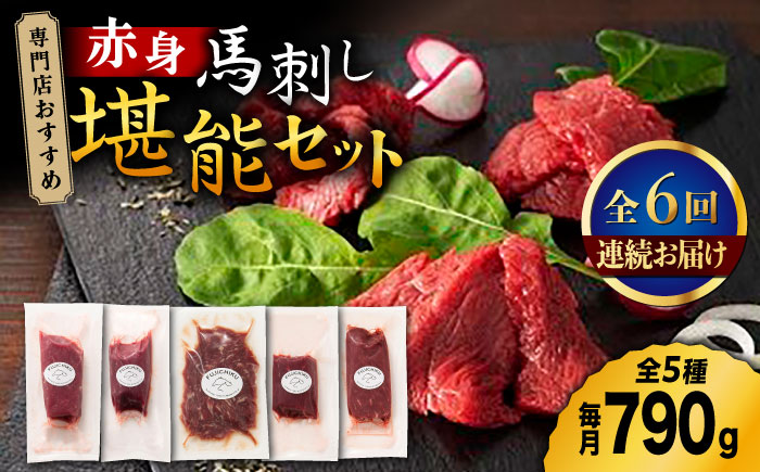 【6回定期便】専門店おすすめ！赤身 馬刺し の 堪能セット 3601 [ZDT079]