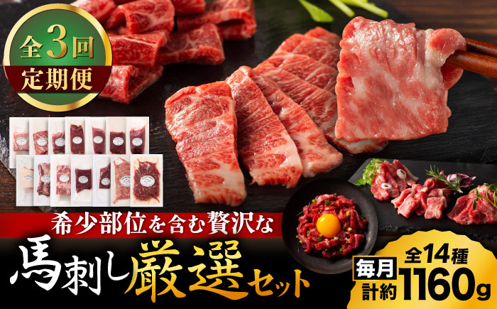 【全3回定期便】フジチクオリジナル 希少部位と贅沢なふじ馬刺し厳選セット 3897【有限会社スイートサプライなかぞの】 [ZDT191]