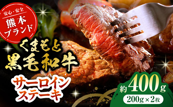 黒毛和牛サーロイン ステーキ用 約400g（約200g×2枚）【吉里精肉】 [ZEW014]