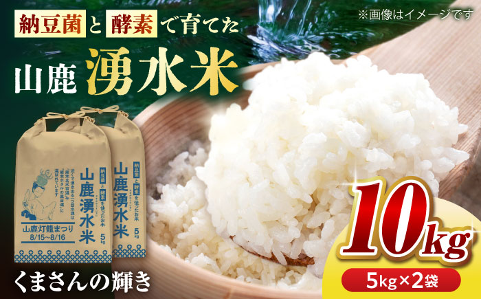 〈令和7年度新米〉 こば農園のお米 くまさんの輝き 『山鹿湧水米』 白米 10kg 【合同会社 こば農園】 新米 令和7年産 [ZFO003]
