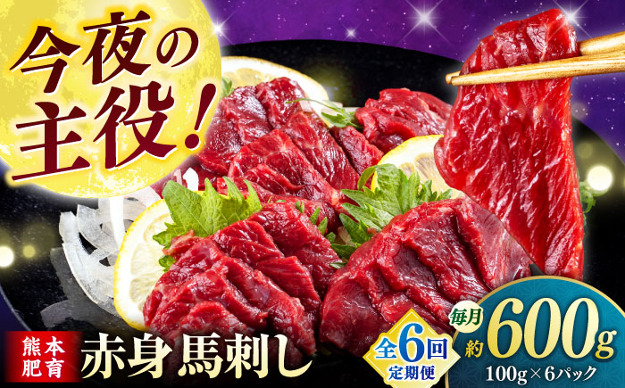 【全6回定期便】赤身 馬刺し（600g）　 【合同会社　長岡フーズ】 [ZFR011]