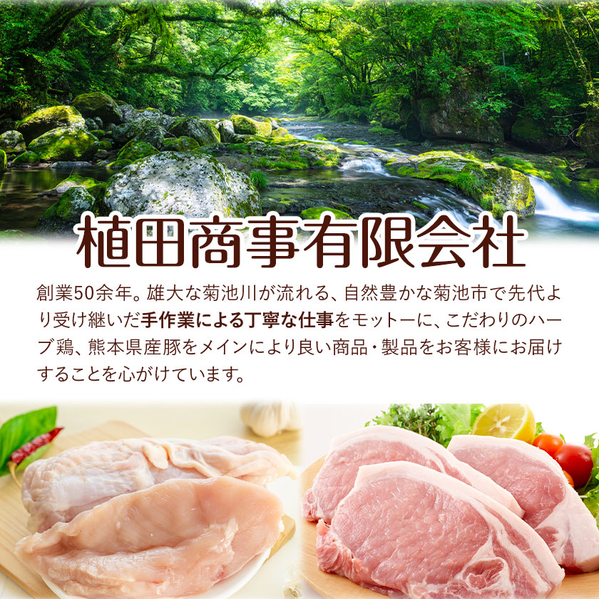 【3ヶ月定期便】九州産 ハーブ鶏 ムネ肉 計13.5kg 4.5kg×3回 植田商事有限会社 《お申し込み月の翌月から出荷開始》 熊本県 菊池市 鶏肉 むね肉 お肉 からあげ 親子丼 チキンカレー 煮物 サラダチキン 冷凍 国産 送料無料---083-2082---