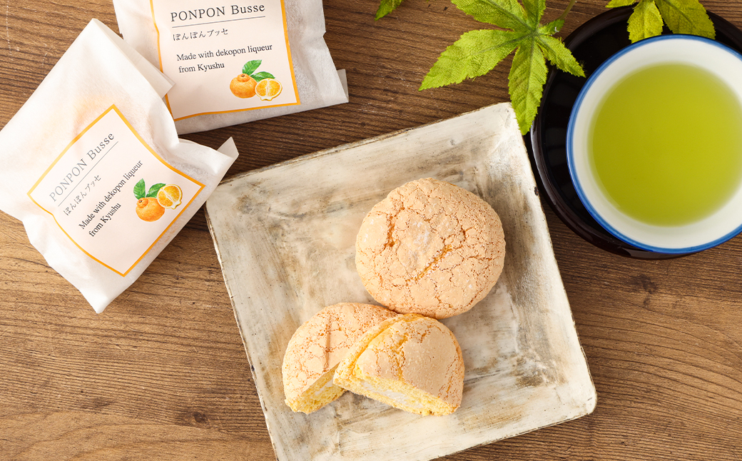 菊池銘菓 ぽんぽんブッセ 1箱（8個入り）《90日以内に出荷予定(土日祝除く)》---074-1258---