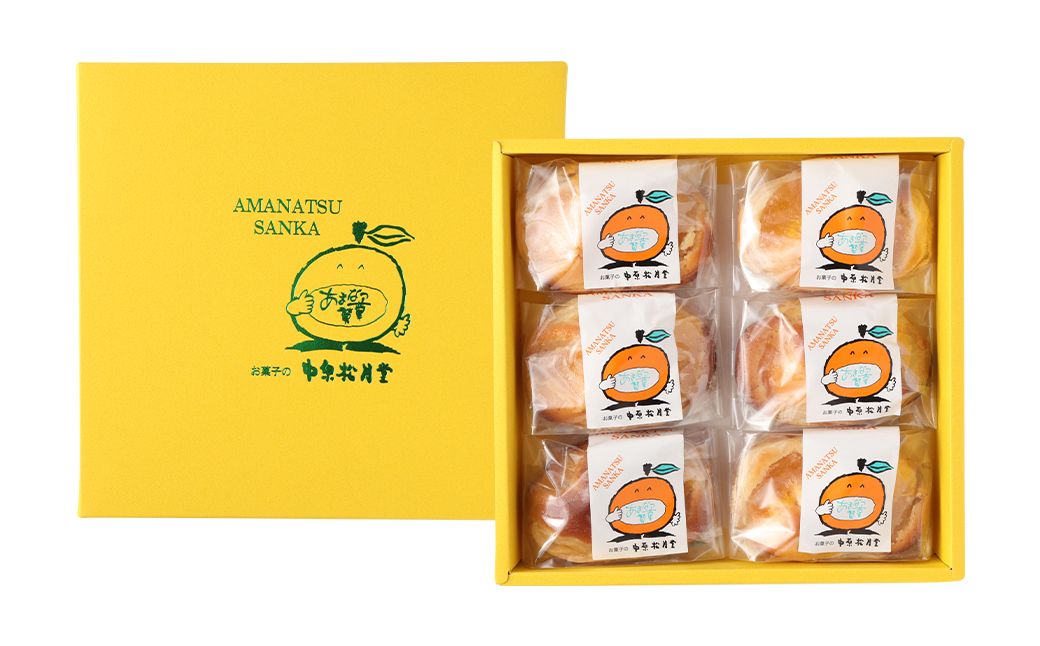 菊池銘菓 あまなつ賛菓 1箱(6個入り)《90日以内に出荷予定(土日祝除く)》---074-1265---
