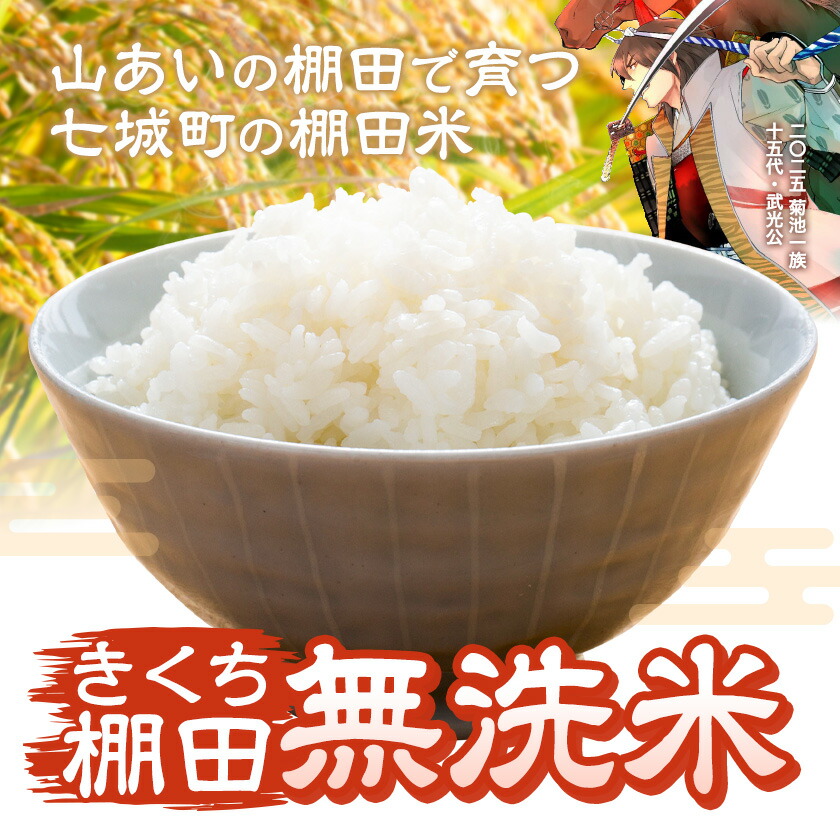 令和7年産 きくち棚田無洗米 2kg ひのひかり《30日以内に出荷予定(土日祝除く)》熊本県 菊池市 米 こめ ヒノヒカリ お米 ブランド米 単一原料米 菊池---003-5011---