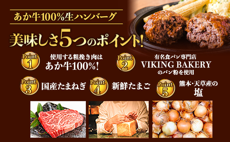 ステーキマニア監修 熊本県産あか牛100%生ハンバーグ 140g×13個入り 合計1820g 18.2kg以上《2026年1月中旬-3月末頃出荷》熊本県産あか牛 バイキングベーカリー 冷凍---300-5031---
