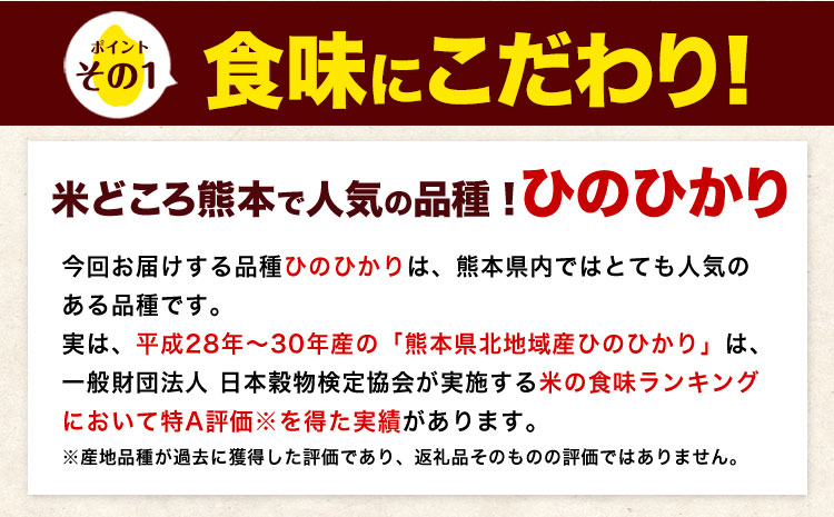 【6ヶ月定期便】令和7年産 無洗米 20kg 米 ひのひかり《お申込み翌月から出荷》熊本県 菊池市 国産 熊本県産 白米 精米 無洗米 送料無料 ヒノヒカリ こめ お米---300-4266---
