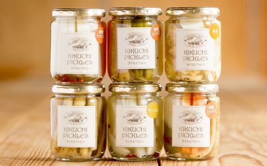 ピクルス 小瓶 (130～150g)×6本 セット 野菜 やさい 瓶詰め 【メロンドーム】《90日以内に出荷予定(土日祝除く)》---003-2412---