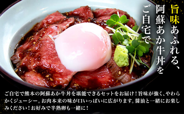 あか牛 阿蘇あか牛丼セット 2人前 株式会社LARKS《30日以内に出荷予定(土日祝除く)》肉 牛肉 あか牛 丼 ローストビーフ 冷凍 贈り物 送料無料---133-2110---