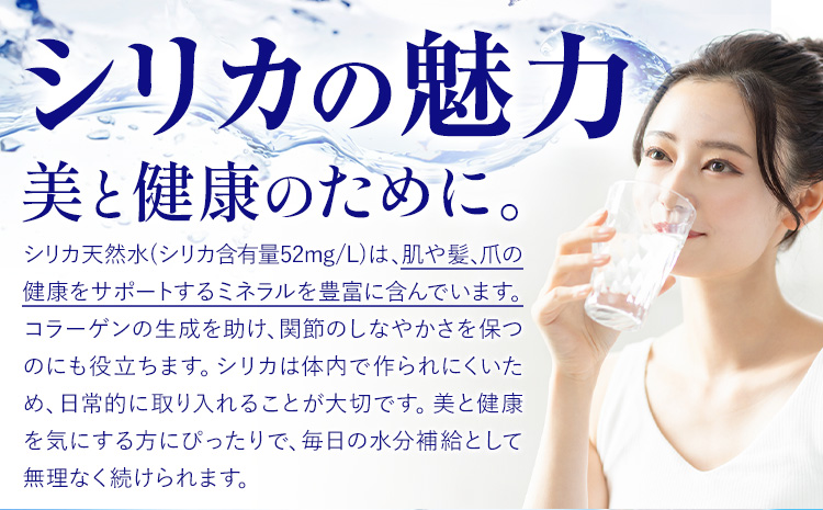 シリカ天然水 500ml×24本 《30日以内に出荷予定(土日祝除く)》 ---159-1874---