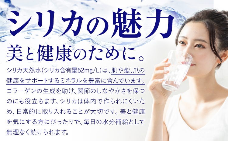【6ヶ月定期便】シリカ天然水 500ml×24本 計144本 株式会社Foody's《申込月の翌月から出荷開始》熊本県 菊池市 シリカ水 飲料水 ミネラルウォーター 水 軟水 鉱水 ペットボトル 定期便---159-1876---