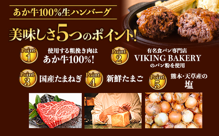 ステーキマニア監修 熊本県産あか牛100%生ハンバーグ 140g×26個入り《2026年1月中旬-3月末頃出荷》熊本県産あか牛 バイキングベーカリー 冷凍---300-5030---