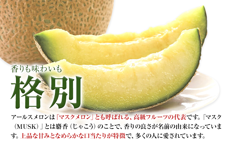 アールスメロン 2玉 くまモン箱入り 2L以上【メロンドーム】 メロン 果物 フルーツ マスクメロン 九州産 熊本県産 送料無料《7月中旬-11月上旬頃出荷》---003-1134---