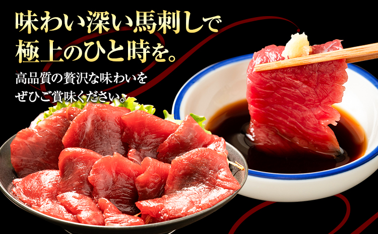 馬刺し上赤身パック 100g×2 合計200g 有限会社七城町特産品センター《90日以内に出荷予定(土日祝除く)》熊本県 菊池市 赤身 馬肉 馬刺し ブロック 冷凍 送料無料
