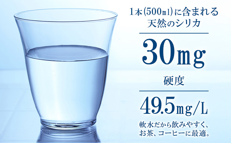 なめらかつややかしっとり天然水 500ml 合計48本 24本×2ケース 株式会社サンコー熊本営業所《30日以内に出荷予定(土日祝除く)》天然水 軟水 鉱水 シリカ水 飲料水 ミネラルウォーター ペットボトル 熊本県 菊池市 送料無料---095-1499---