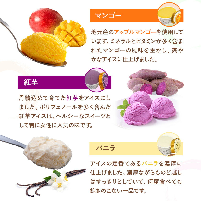 七城農家の正直アイス 8個セット 各1個 8種類 有限会社砦農園《90日以内に出荷予定(土日祝除く)》熊本県 菊池市 いちご アールスメロン マンゴー 紅いも バニラ チョコレート 黒ごま 七城米 アイスクリーム アイス 食べ比べ スイーツ デザート---113-2102---