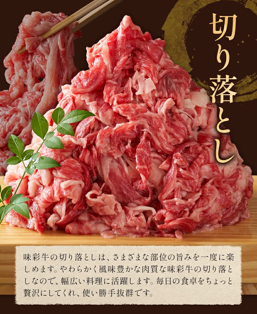 味彩牛 切り落とし 約600g×2パック 計1.2kg 菊池地域農業協同組合(JA菊池まんまキッチン)《90日以内に出荷予定(土日祝除く)》熊本県 菊池市 切落し スライス済み 小分け 牛肉 お肉 熊本県産 九州産 国産 冷凍 送料無料---147-2254---