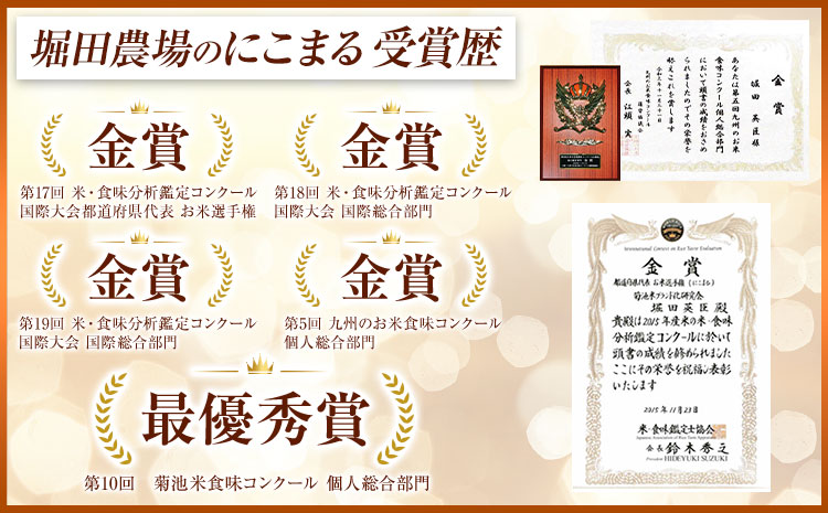 七城のお米 にこまる 5kg 通常パッケージ 白米 精米 令和7年産 堀田農場《30日以内に出荷予定(土日祝除く)》お米 熊本県 菊池市 熊本県産 九州産 送料無料---030-5001---