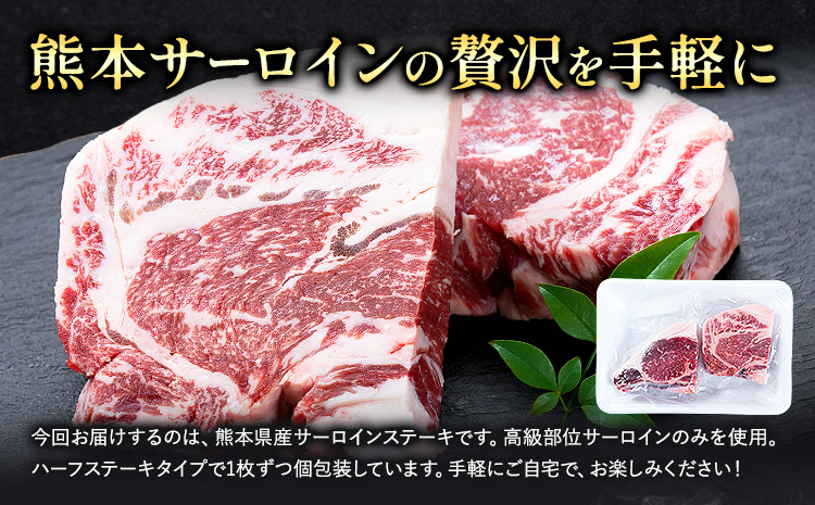 熊本県産 牛 サーロイン ステーキ 280g 2P株式会社共同 熊本ミートセンター 肉 お肉《30日以内に出荷予定(土日祝除く)》 牛肉 おかず 熊本県産 国産 熊本県 菊池市---087-2080---