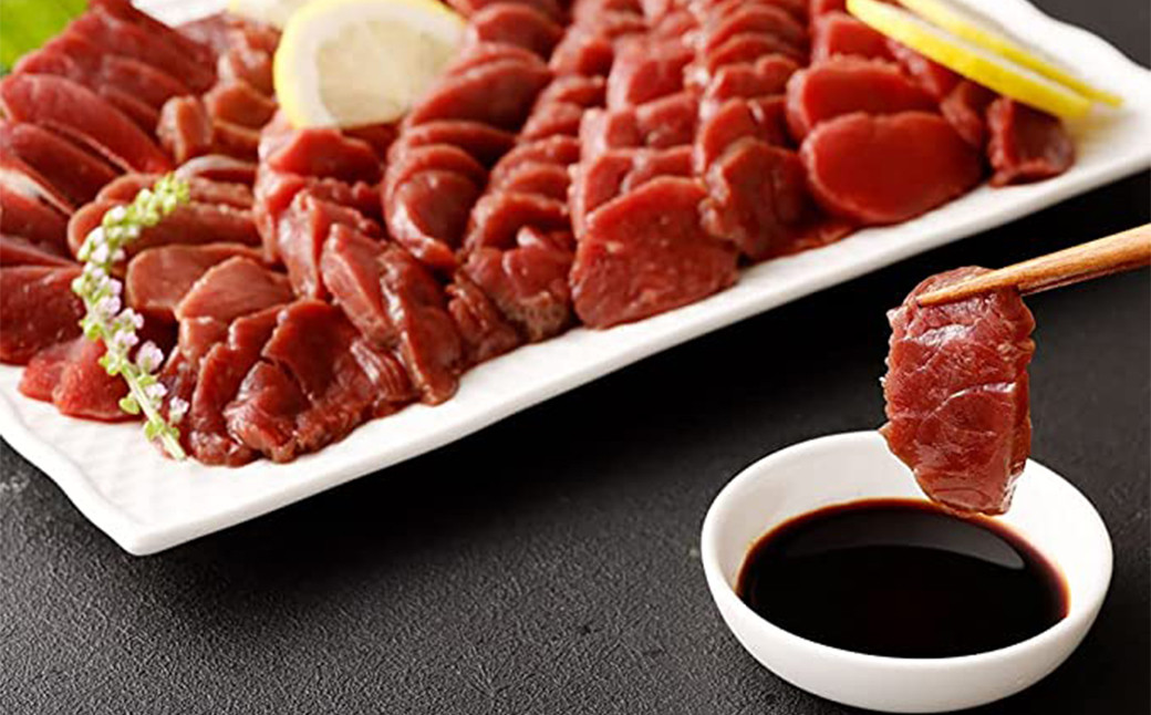 熊本 馬刺し 赤身 約300g (約100g×3個) 《90日以内に出荷予定(土日祝除く)》 生姜 タレ付き 馬刺 馬肉---144-2119---