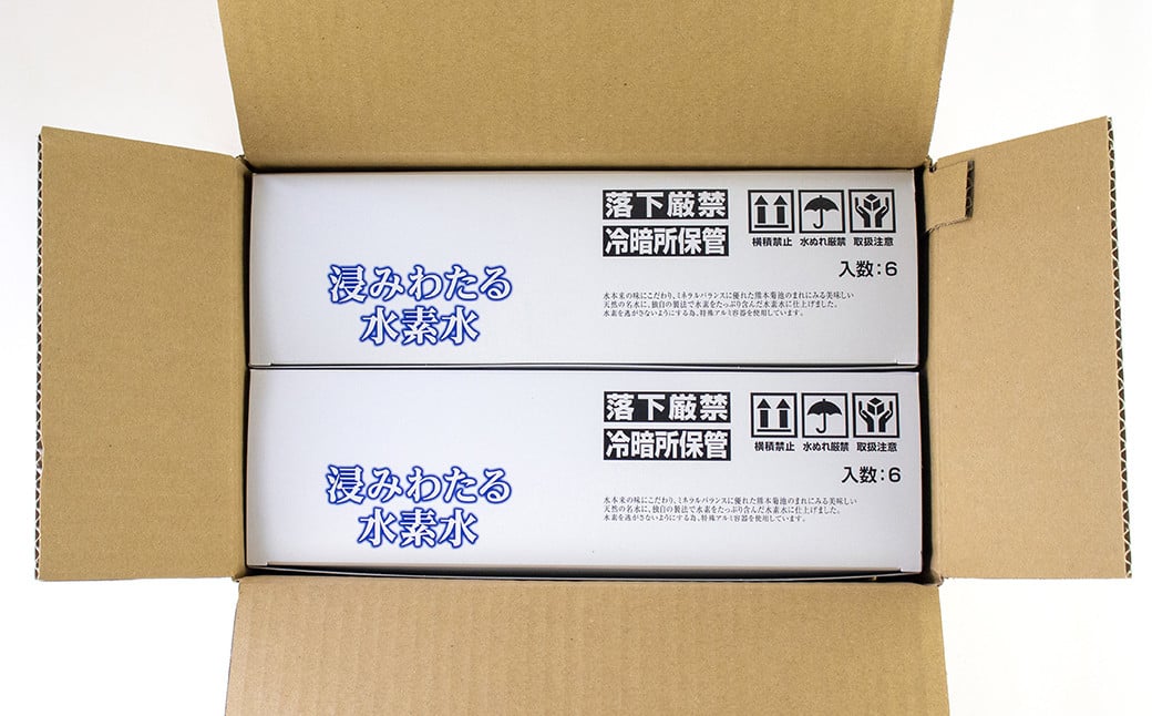 浸みわたる 水素水 計6L（500ml×12本） お水 水 ミネラルウォーター シリカ 飲料 飲料水《30日以内に出荷予定(土日祝除く)》---003-1492---