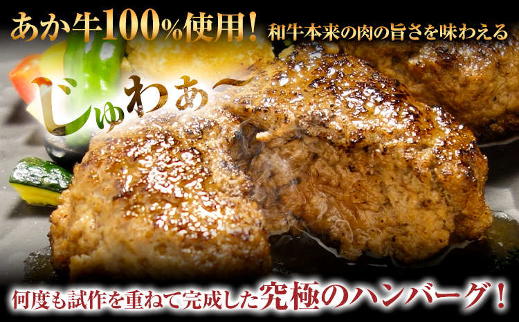 あか牛 100% ハンバーグ 合計約720g 約120g×6個 あか牛のたれ200ml付き 和牛 赤牛 2018年度日本ギフト大賞熊本賞受賞 おかず 惣菜 熊本県産 九州産 国産 冷凍 送料無料《30日以内に出荷予定(土日祝除く)》---071-1427---