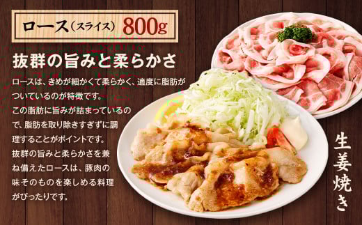 熊本県産 豚肉 ロース・モモ・スペアリブ・肩ロースもしくはバラ 詰め合わせ 4種 合計 3.8kg《30日以内に出荷予定(土日祝除く)》---083-2231---