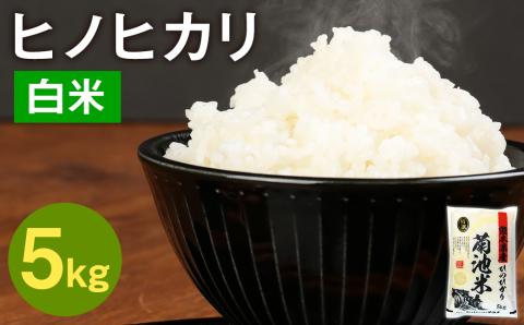 熊本県菊池産 ヒノヒカリ 5kg 精米 お米 白米 令和4年産: 菊池市ANAの ...