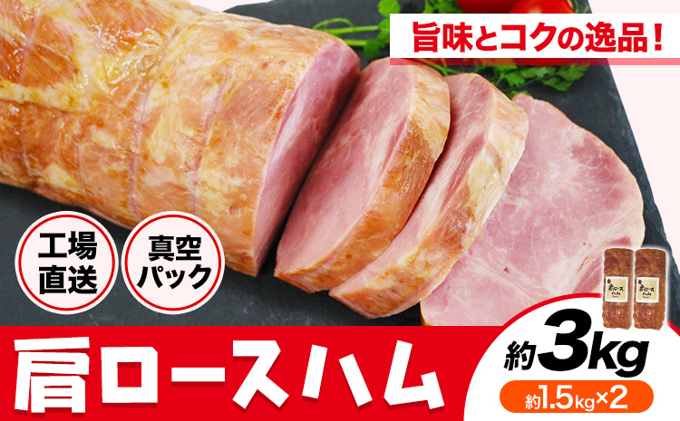 福留ハム カタロースハム 約3kg《30日以内に出荷予定(土日祝除く)》 豚肩ロース ロースハム ハム---00000026y-001-01---
