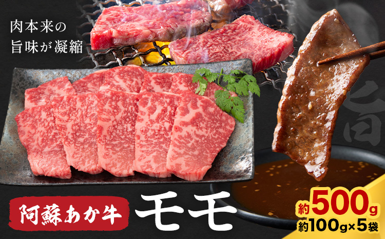 阿蘇あか牛 モモ 合計約500g 約100g×5袋 株式会社LARKS《30日以内に出荷予定(土日祝除く)》お肉 和牛 あか牛 焼肉 熊本県産 九州産 国産 冷凍 送料無料---133-1866---