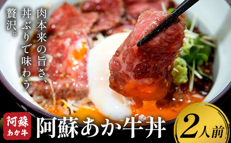 あか牛 阿蘇あか牛丼セット 2人前 株式会社LARKS《30日以内に出荷予定(土日祝除く)》肉 牛肉 あか牛 丼 ローストビーフ 冷凍 贈り物 送料無料---133-2110---