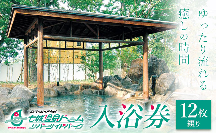 温泉 七城温泉ドーム 入浴券12枚綴り《30日以内に出荷予定(土日祝除く)》入浴券 チケット 温泉 熊本県 菊池市 七城温泉ドーム 送料無料---162-2472---