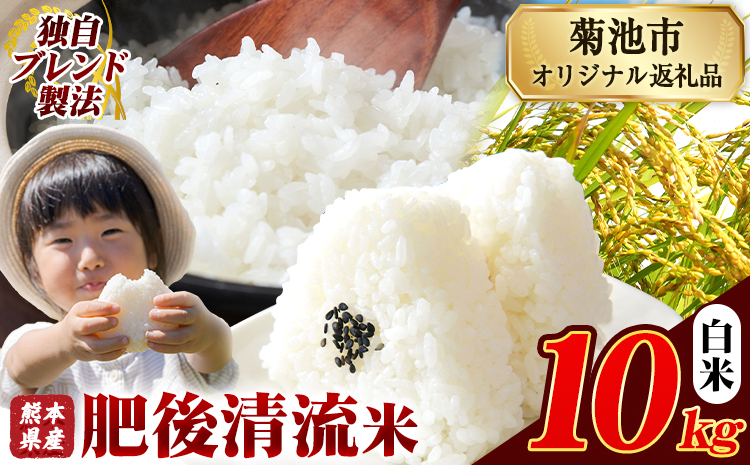 熊本県産 肥後清流米 白米 10kg ブレンド米 熊本県産 ふるさと納税 精米 米 こめ ふるさとのうぜい コメ お米 おこめ《7-14日以内に出荷予定(土日祝除く)》---300-5039---