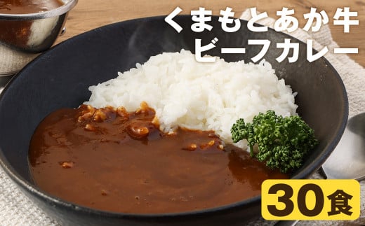 熊本県産あか牛使用 くまもとあか牛 ビーフカレー 30人前 合計4800g 1食160g レトルト 湯煎《90日以内に出荷予定(土日祝除く)》---112-1018---