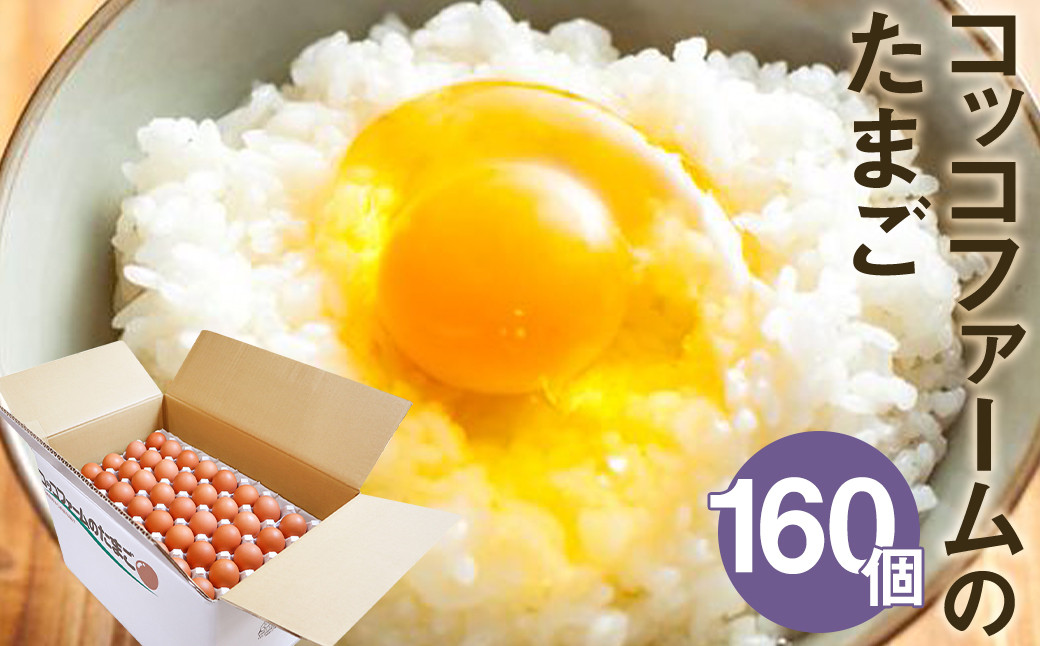 コッコファームのたまご 160個入 たまご タマゴ 卵《90日以内に出荷予定(土日祝除く)》---043-2019---