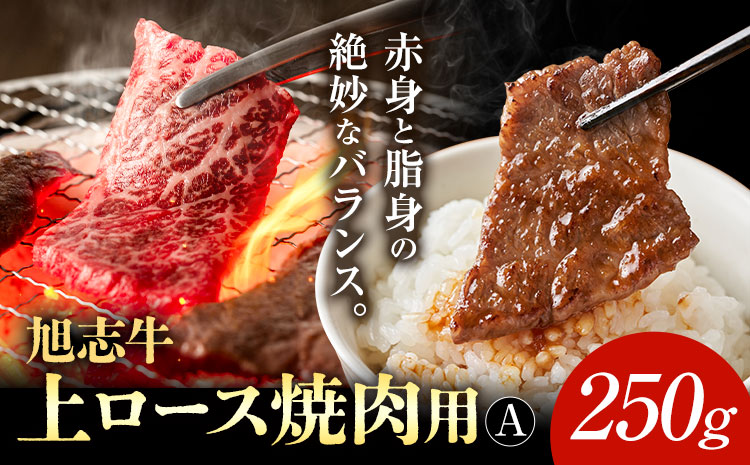 旭志牛 上ロース焼肉用A 250g 有限会社旭志村ふれあいセンター[90日以内に出荷予定(土日祝除く)]お肉 牛肉 ロース 焼き肉 菊池ブランド牛 冷凍 送料無料---001-1945---