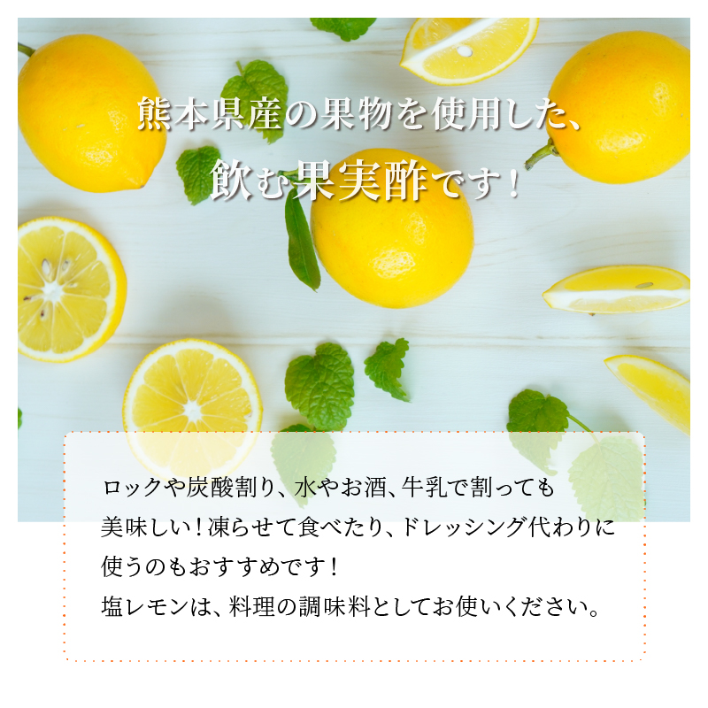 34-8　果実酢２本・塩レモン　セット(B)